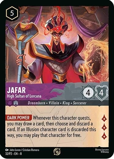 Jafar - High Sultan of Lorcana (Store Champion Participant) (32/P2) [Promo Cards] | Galactic Gamez