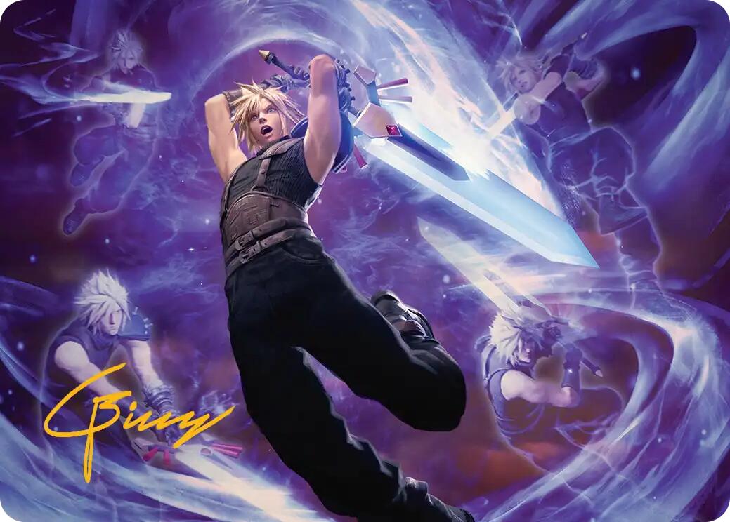 Cloud's Limit Break Art Card (Gold-Stamped Signature) [FINAL FANTASY Art Series] | Galactic Gamez
