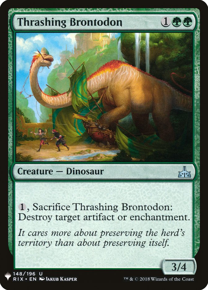 Thrashing Brontodon [Mystery Booster] | Galactic Gamez