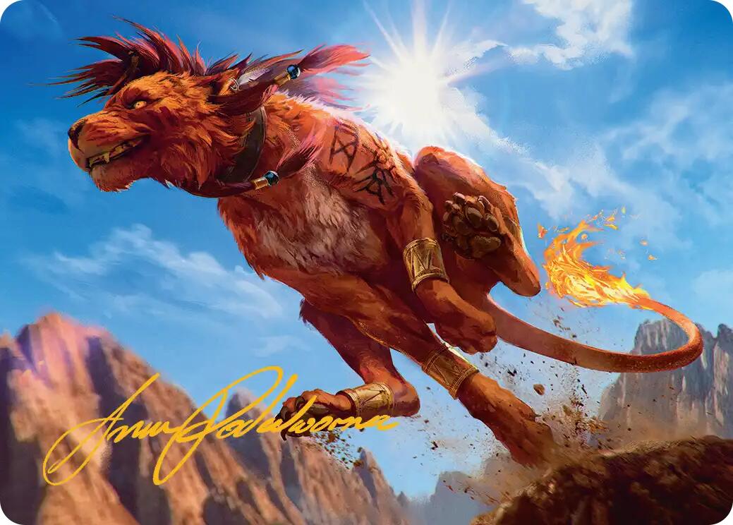 Red XIII, Proud Warrior Art Card (Gold-Stamped Signature) [FINAL FANTASY Art Series] | Galactic Gamez