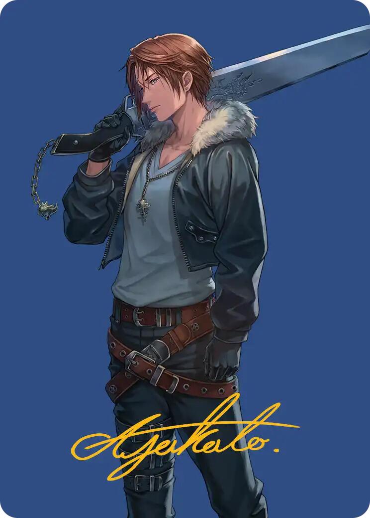 Squall, SeeD Mercenary Art Card (Gold-Stamped Signature) [FINAL FANTASY Art Series] | Galactic Gamez