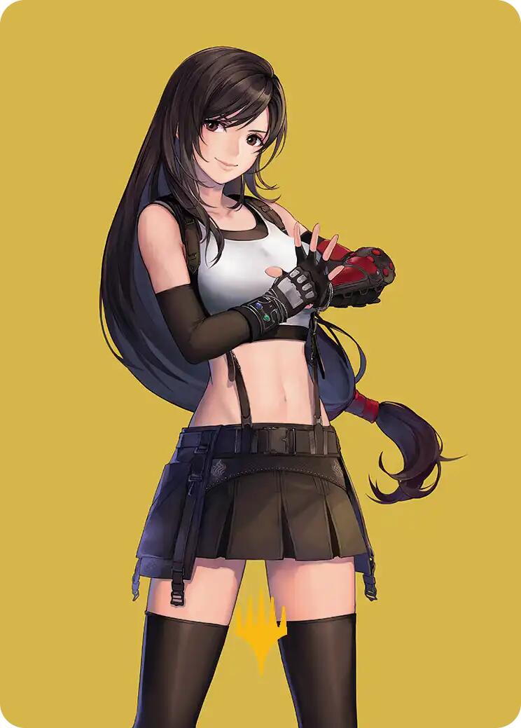 Tifa, Martial Artist Art Card (Gold-Stamped Planeswalker Symbol) [FINAL FANTASY Art Series] | Galactic Gamez