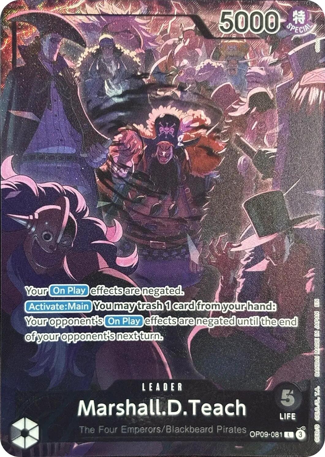 Marshall.D.Teach (English Version 2nd Anniversary Set) [One Piece Promotion Cards] | Galactic Gamez