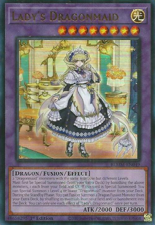 Lady's Dragonmaid [BLMM-EN049] Ultra Rare | Galactic Gamez