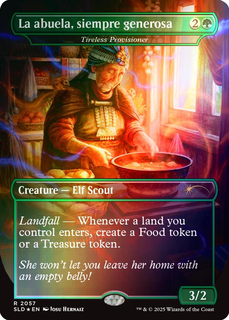 La abuela, siempre generosa - Tireless Provisioner (Rainbow Foil) [Secret Lair Drop Series] | Galactic Gamez