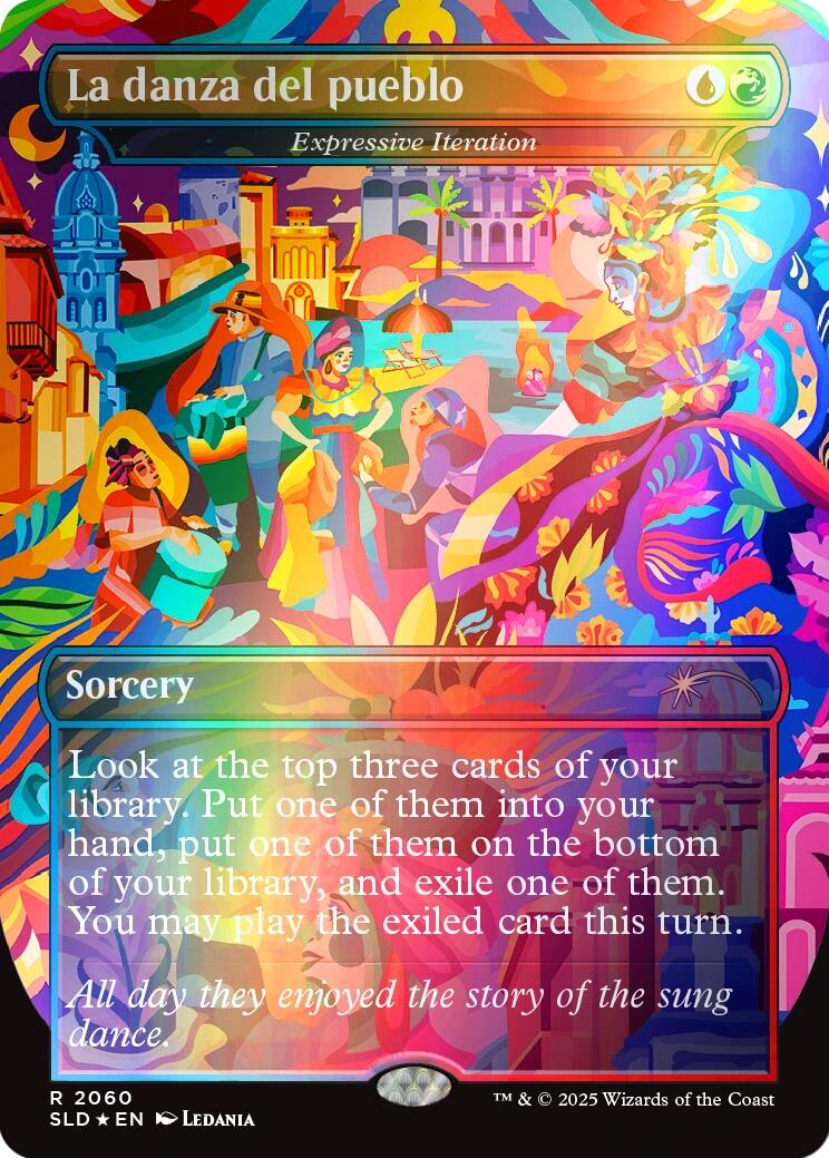 La danza del pueblo - Expressive Iteration (Rainbow Foil) [Secret Lair Drop Series] | Galactic Gamez