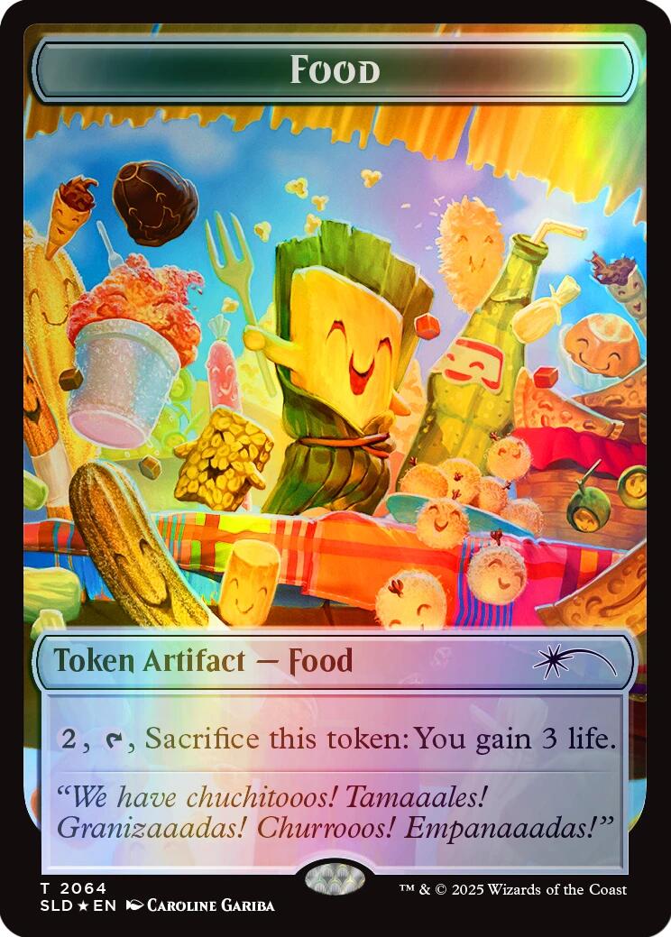 Food Token (2064) (Rainbow Foil) [Secret Lair Drop Series] | Galactic Gamez