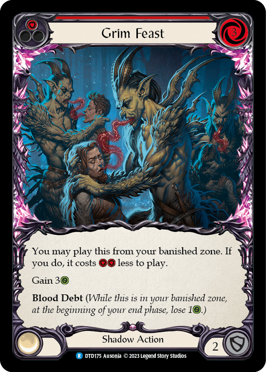 Grim Feast (Red) [DTD175] (Dusk Till Dawn)  Rainbow Foil | Galactic Gamez