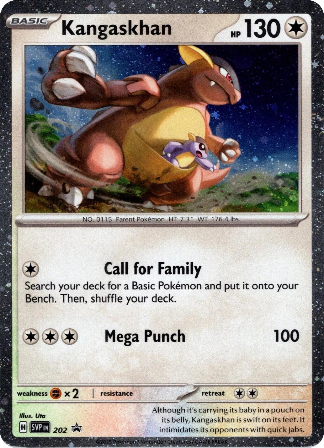 Kangaskhan (202) (Cosmos Holo) [Scarlet & Violet: Black Star Promos] | Galactic Gamez