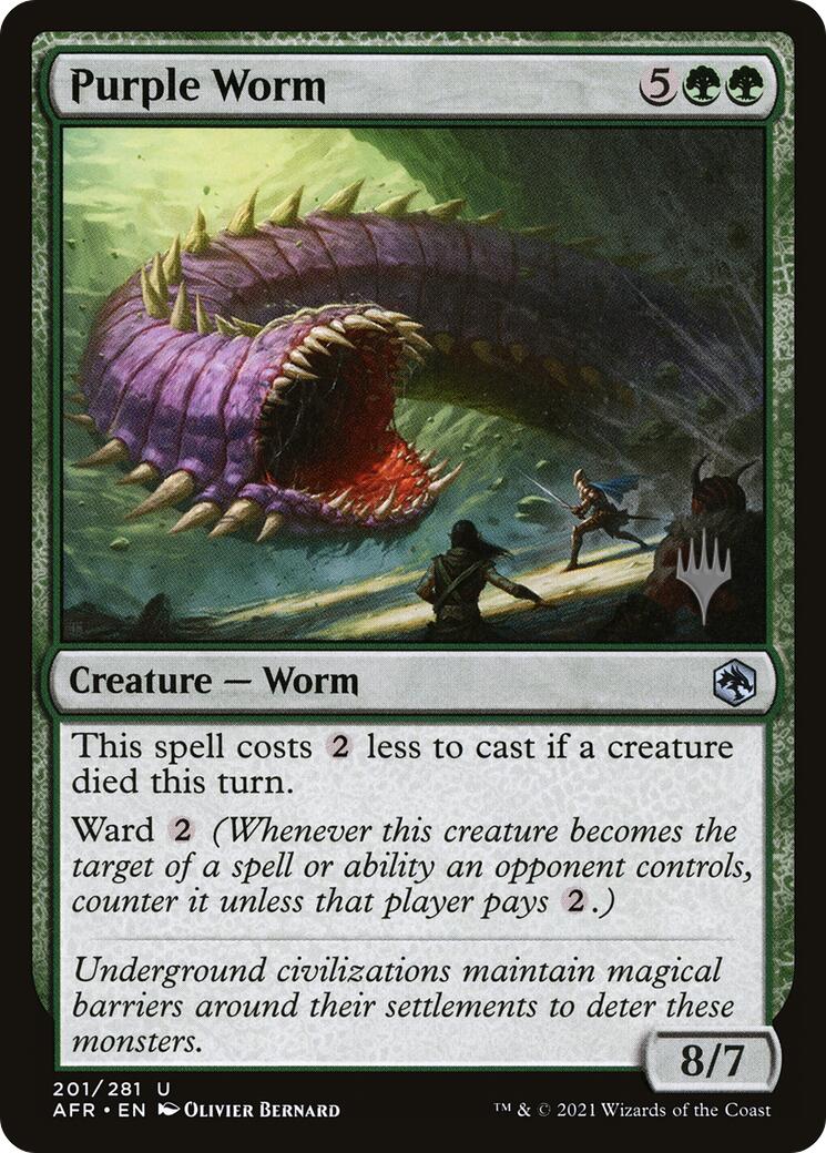 Purple Worm [Tarkir: Dragonstorm Promos] | Galactic Gamez