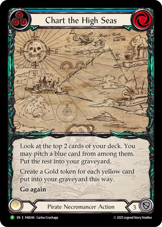 Chart the High Seas [FAB344] (Promo)  Rainbow Foil | Galactic Gamez