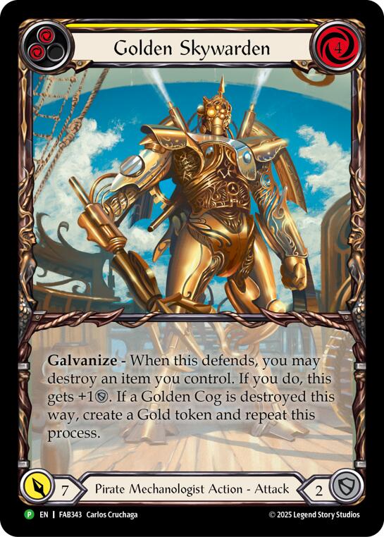 Golden Skywarden [FAB343] (Promo)  Rainbow Foil | Galactic Gamez