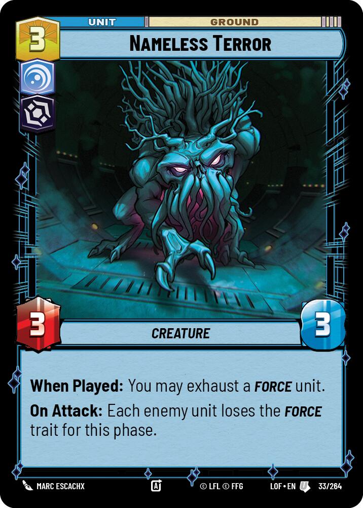 Nameless Terror (33/264) (33/264) [Legends of the Force] | Galactic Gamez