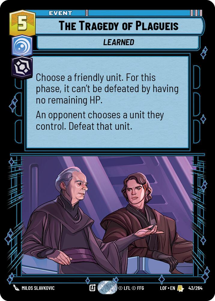 The Tragedy of Plagueis (43/264) (43/264) [Legends of the Force] | Galactic Gamez