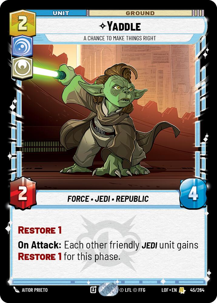 Yaddle - A Chance To Make Things Right (45/264) (45/264) [Legends of the Force] | Galactic Gamez
