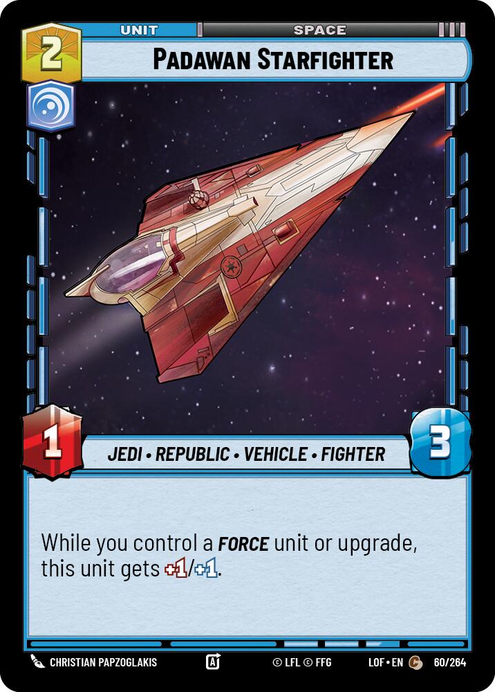Padawan Starfighter (60/264) (60/264) [Legends of the Force] | Galactic Gamez