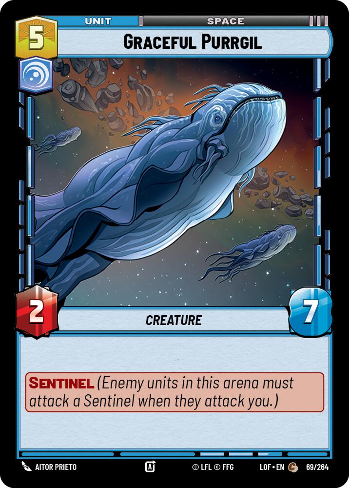Graceful Purrgil (69/264) (69/264) [Legends of the Force] | Galactic Gamez