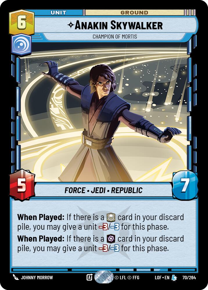 Anakin Skywalker - Champion of Mortis (70/264) (70/264) [Legends of the Force] | Galactic Gamez