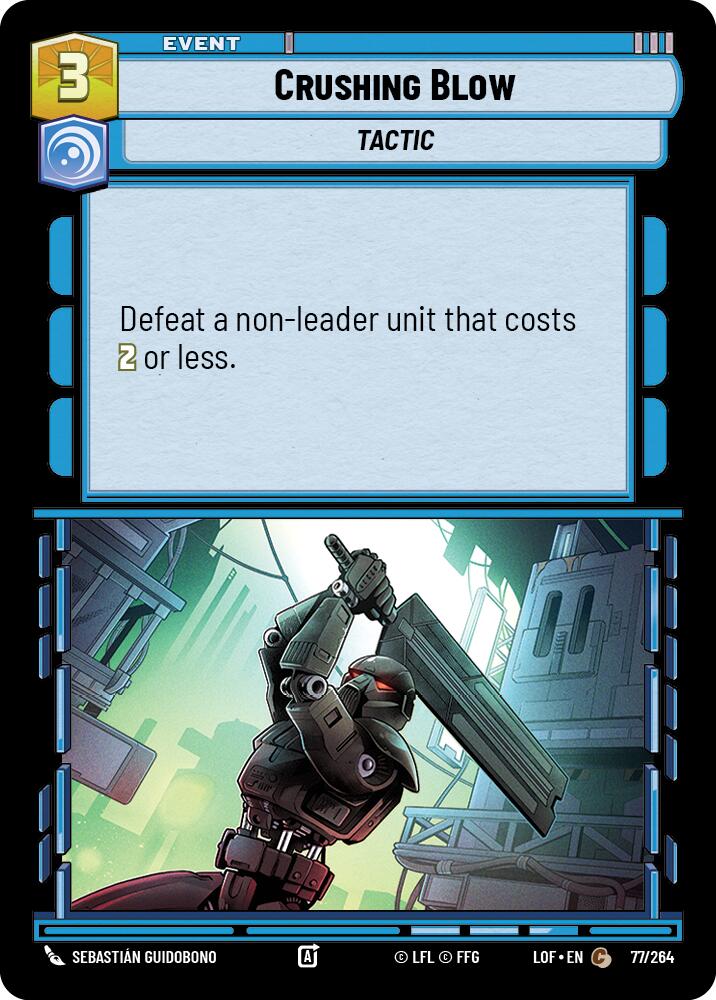 Crushing Blow (77/264) (77/264) [Legends of the Force] | Galactic Gamez