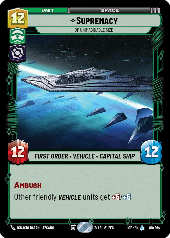 Supremacy - Of Unimaginable Size (89/264) (89/264) [Legends of the Force] | Galactic Gamez