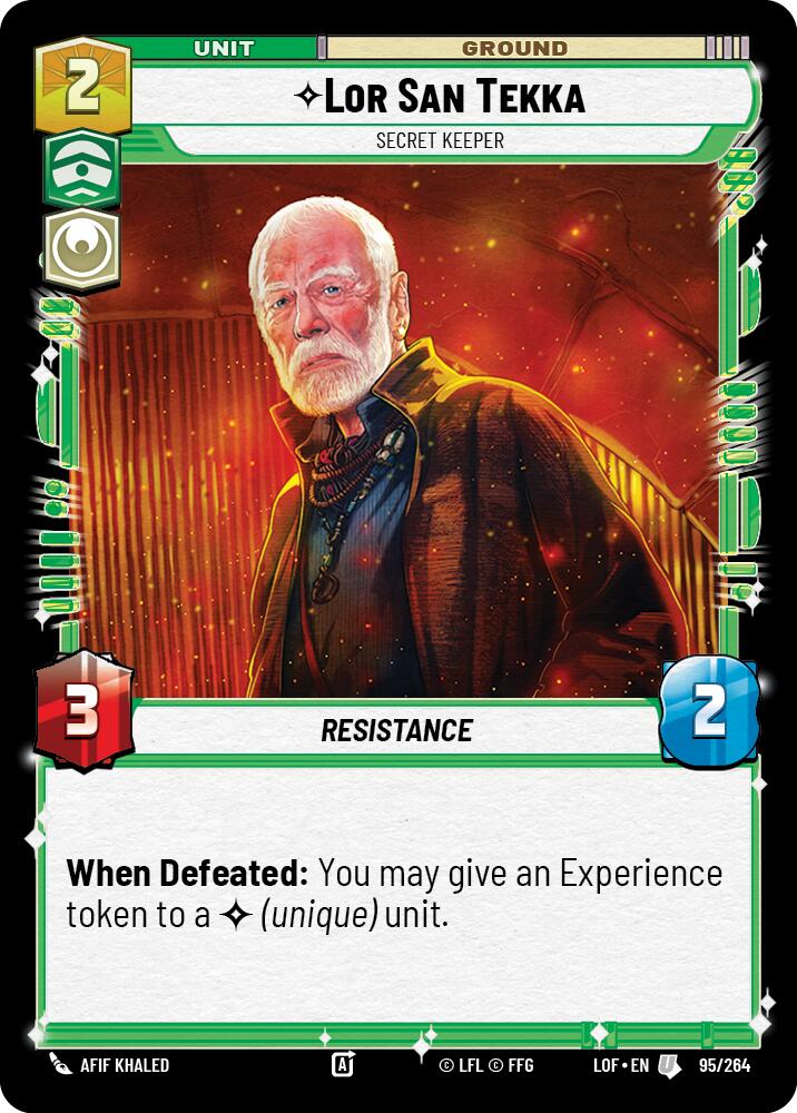 Lor San Tekka - Secret Keeper (95/264) (95/264) [Legends of the Force] | Galactic Gamez