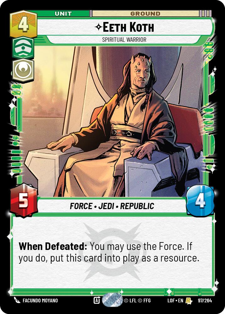 Eeth Koth - Spiritual Warrior (97/264) (97/264) [Legends of the Force] | Galactic Gamez
