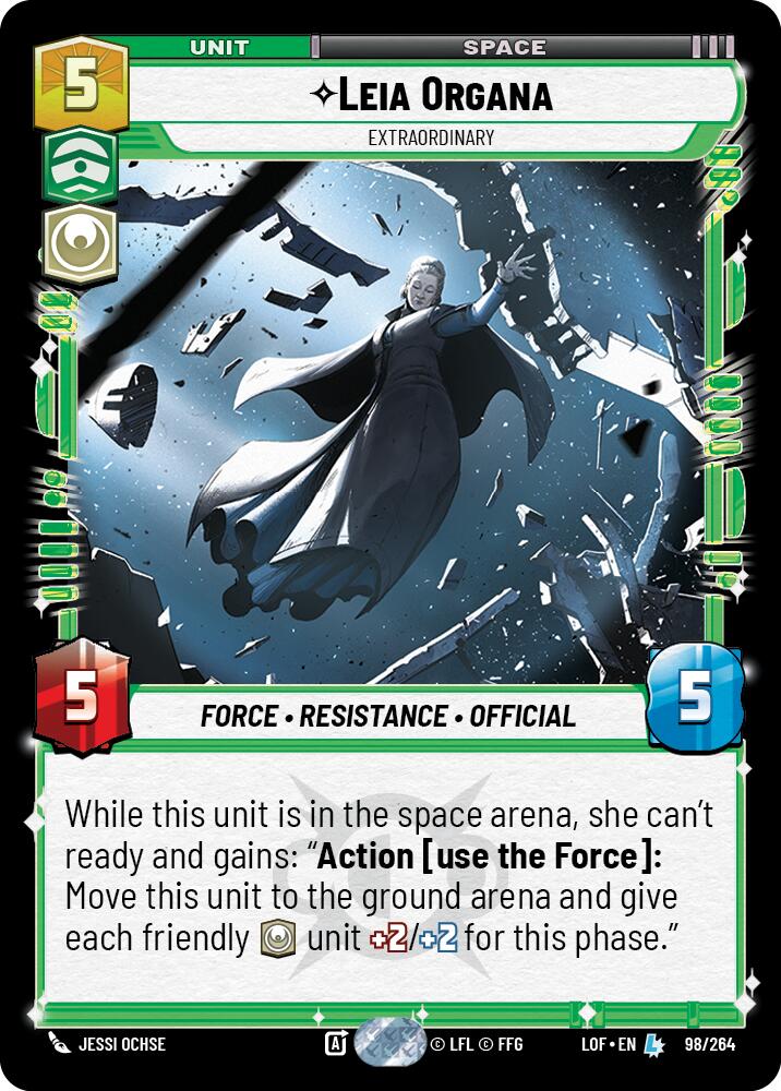 Leia Organa - Extraordinary (98/264) (98/264) [Legends of the Force] | Galactic Gamez