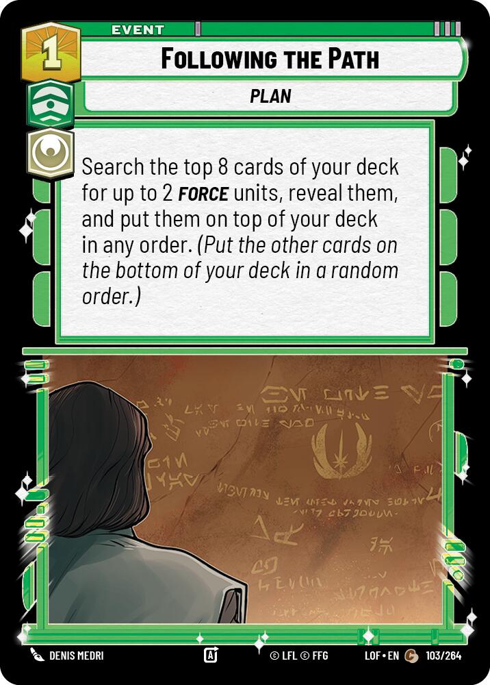 Following the Path (103/264) (103/264) [Legends of the Force] | Galactic Gamez
