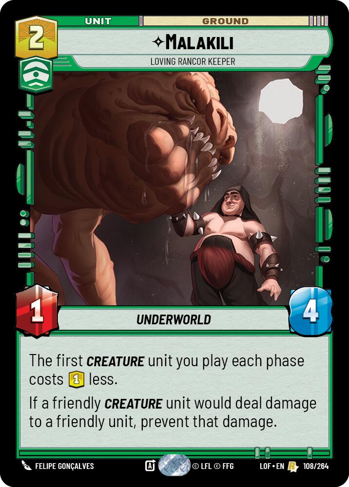 Malakili - Loving Rancor Keeper (108/264) (108/264) [Legends of the Force] | Galactic Gamez