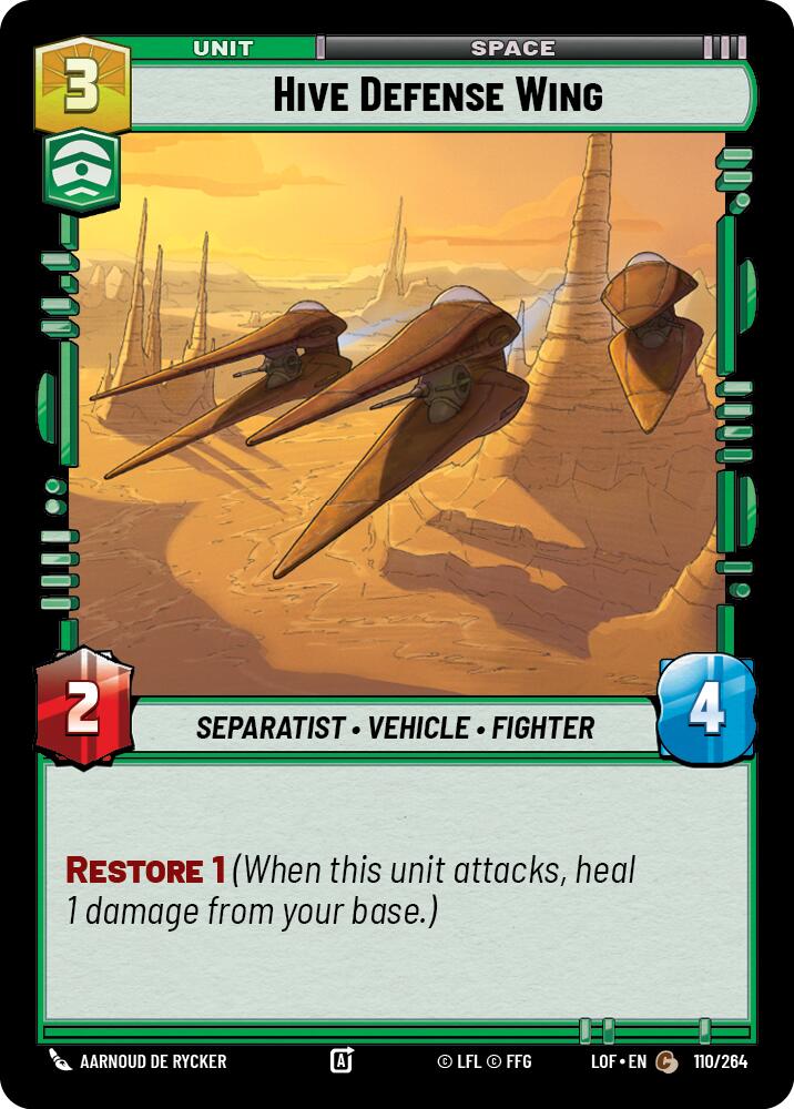 Hive Defense Wing (110/264) (110/264) [Legends of the Force] | Galactic Gamez
