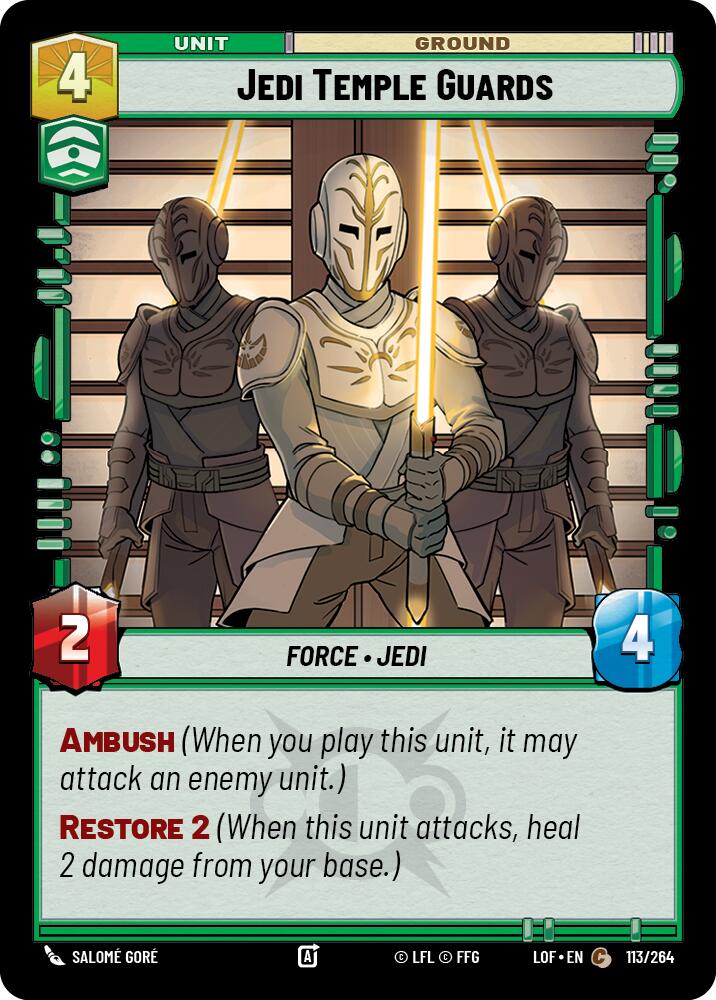 Jedi Temple Guards (113/264) (113/264) [Legends of the Force] | Galactic Gamez