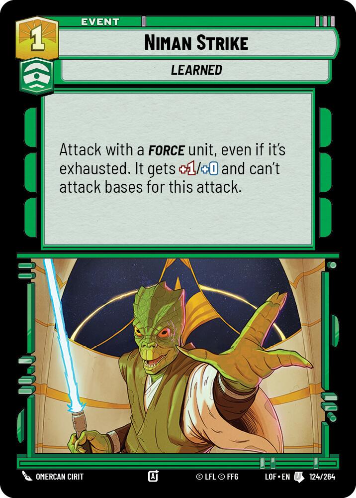 Niman Strike (124/264) (124/264) [Legends of the Force] | Galactic Gamez