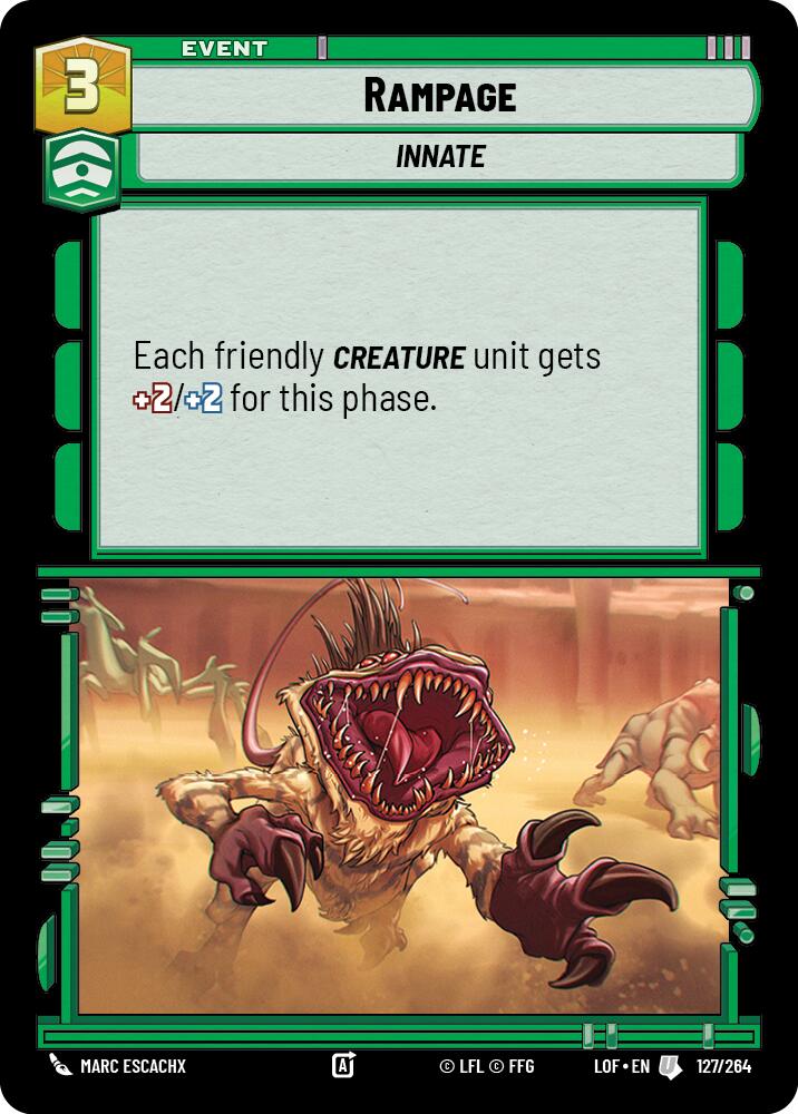 Rampage (127/264) (127/264) [Legends of the Force] | Galactic Gamez