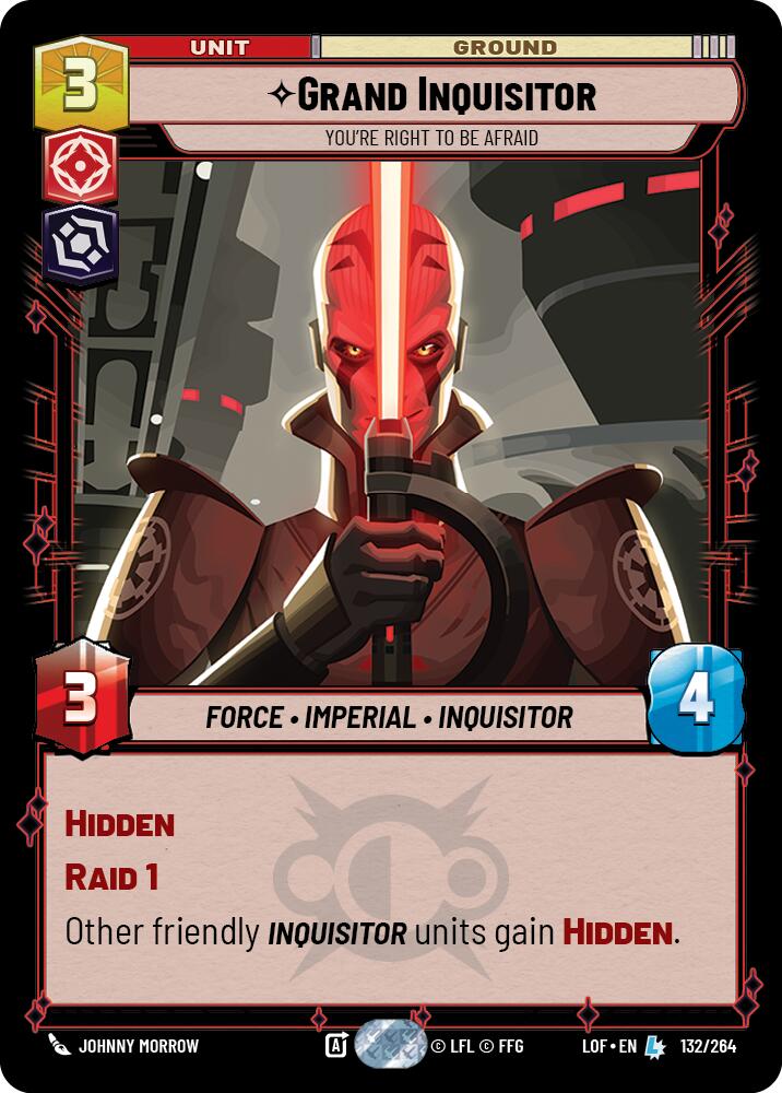 Grand Inquisitor - You're Right to Be Afraid (132/264) (132/264) [Legends of the Force] | Galactic Gamez