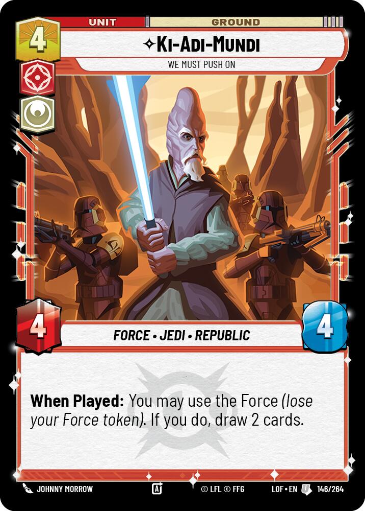 Ki-Adi-Mundi - We Must Push On (146/264) (146/264) [Legends of the Force] | Galactic Gamez