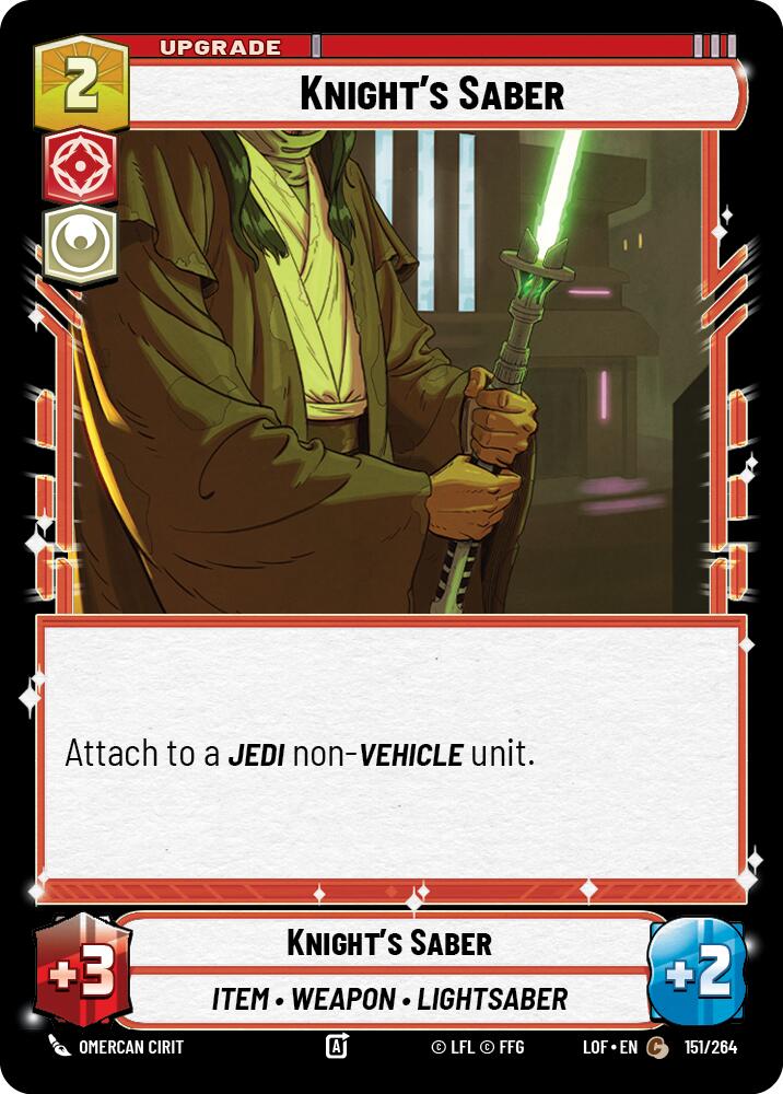 Knight's Saber (151/264) (151/264) [Legends of the Force] | Galactic Gamez
