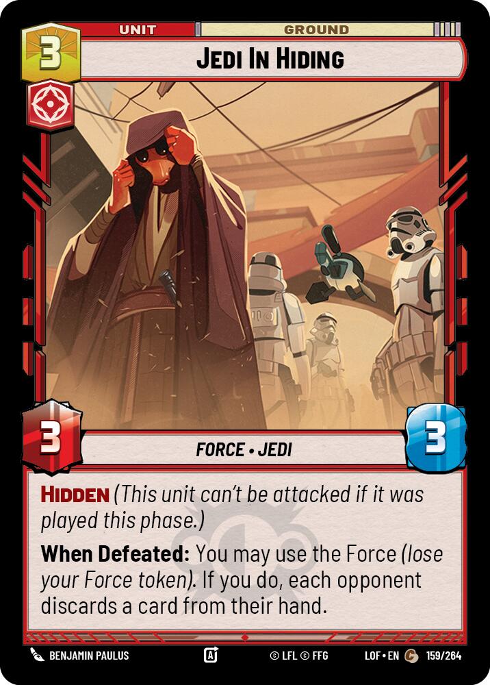 Jedi In Hiding (159/264) (159/264) [Legends of the Force] | Galactic Gamez