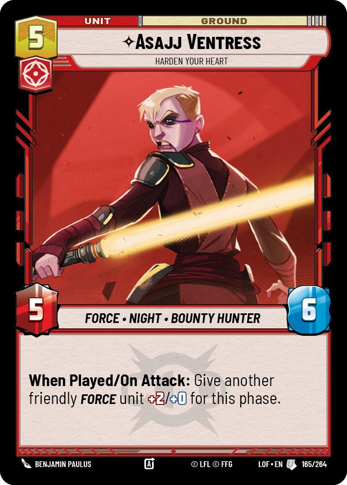 Asajj Ventress - Harden Your Heart (165/264) (165/264) [Legends of the Force] | Galactic Gamez