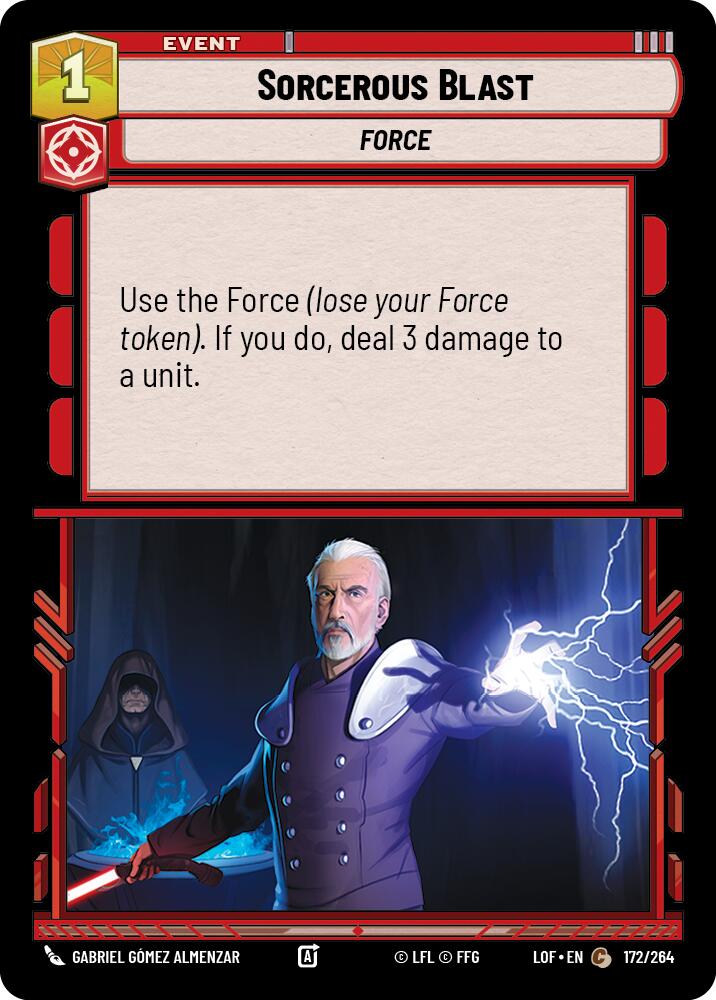Sorcerous Blast (172/264) (172/264) [Legends of the Force] | Galactic Gamez