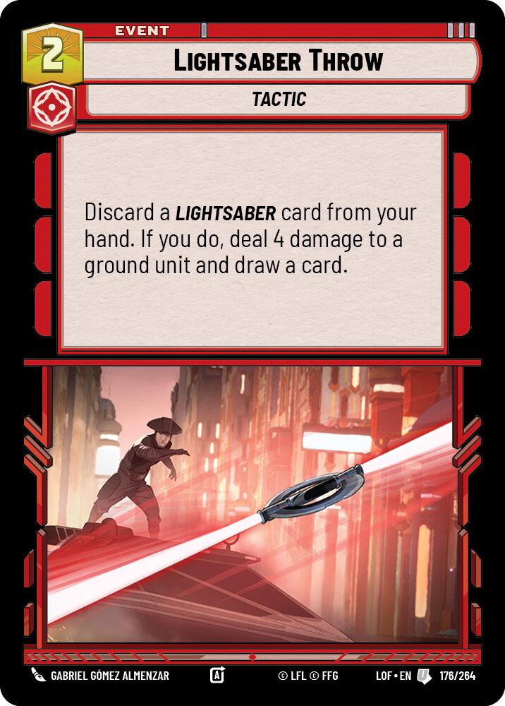 Lightsaber Throw (176/264) (176/264) [Legends of the Force] | Galactic Gamez