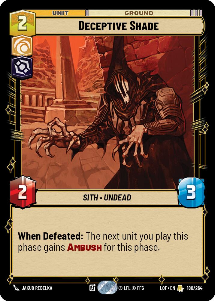 Deceptive Shade (180/264) (180/264) [Legends of the Force] | Galactic Gamez