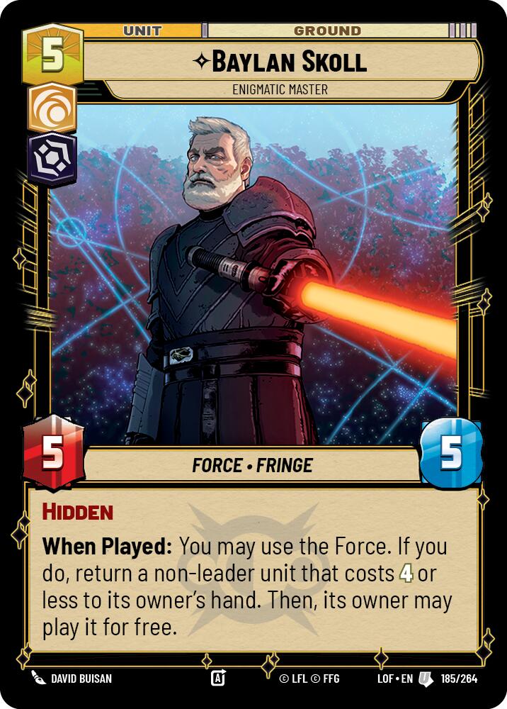 Baylan Skoll - Enigmatic Master (185/264) (185/264) [Legends of the Force] | Galactic Gamez