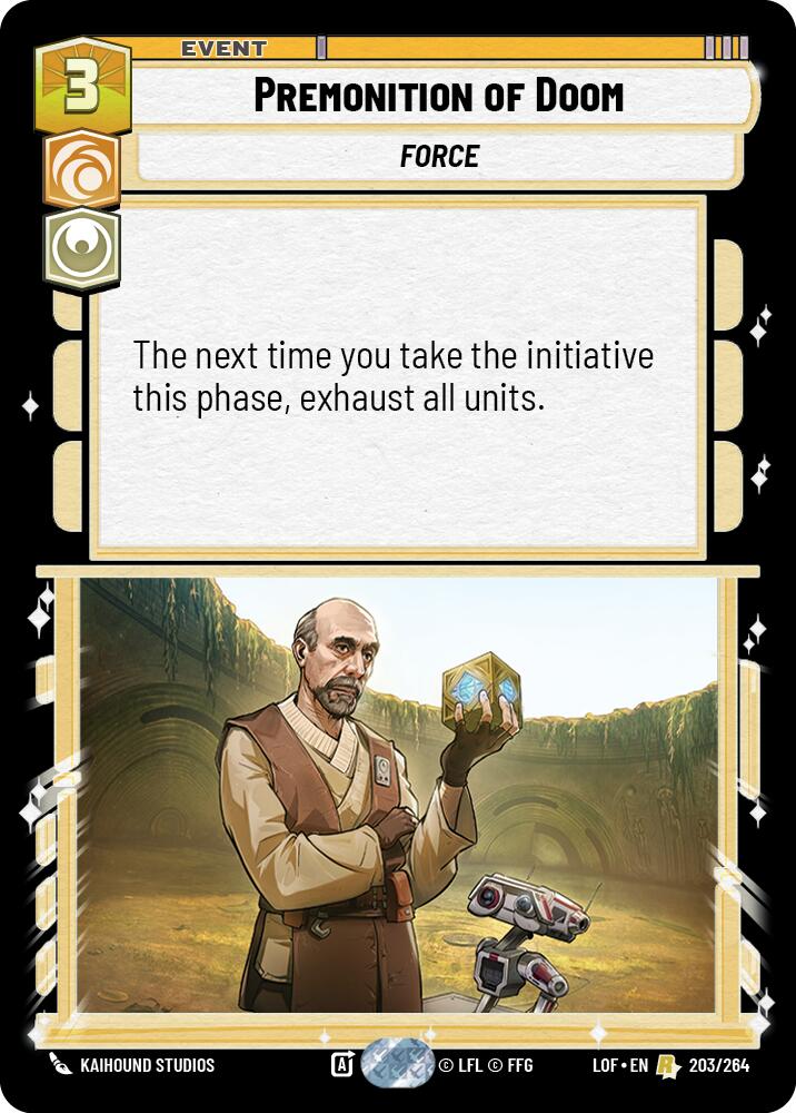 Premonition of Doom (203/264) (203/264) [Legends of the Force] | Galactic Gamez