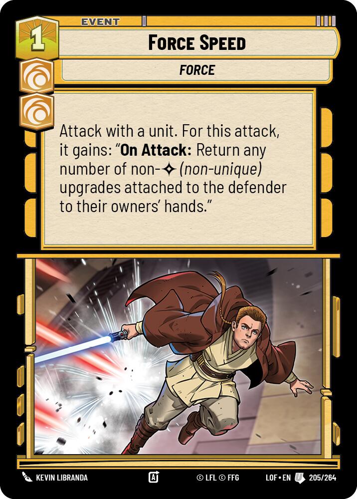 Force Speed (205/264) (205/264) [Legends of the Force] | Galactic Gamez