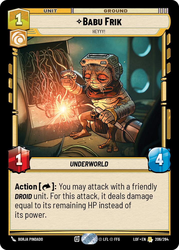 Babu Frik - Heyyy! (206/264) (206/264) [Legends of the Force] | Galactic Gamez