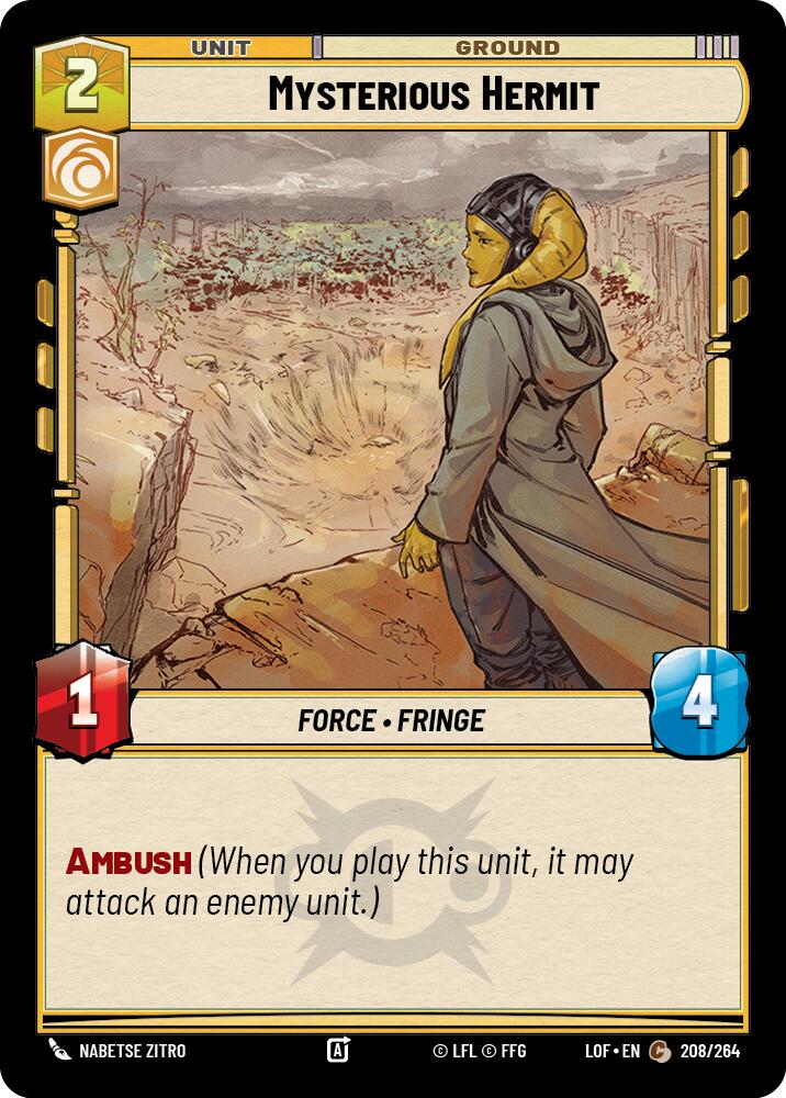 Mysterious Hermit (208/264) (208/264) [Legends of the Force] | Galactic Gamez