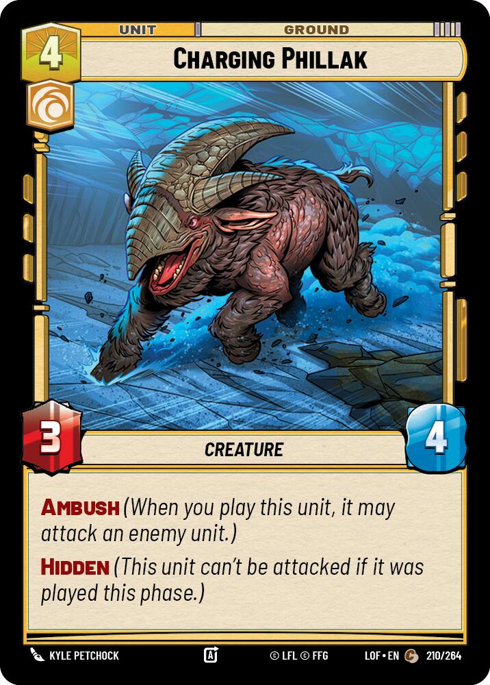 Charging Phillak (210/264) (210/264) [Legends of the Force] | Galactic Gamez