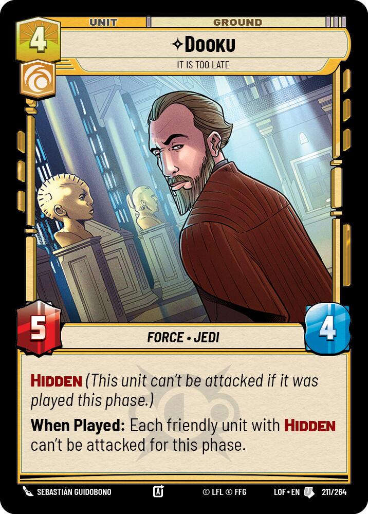 Dooku - It Is Too Late (211/264) (211/264) [Legends of the Force] | Galactic Gamez