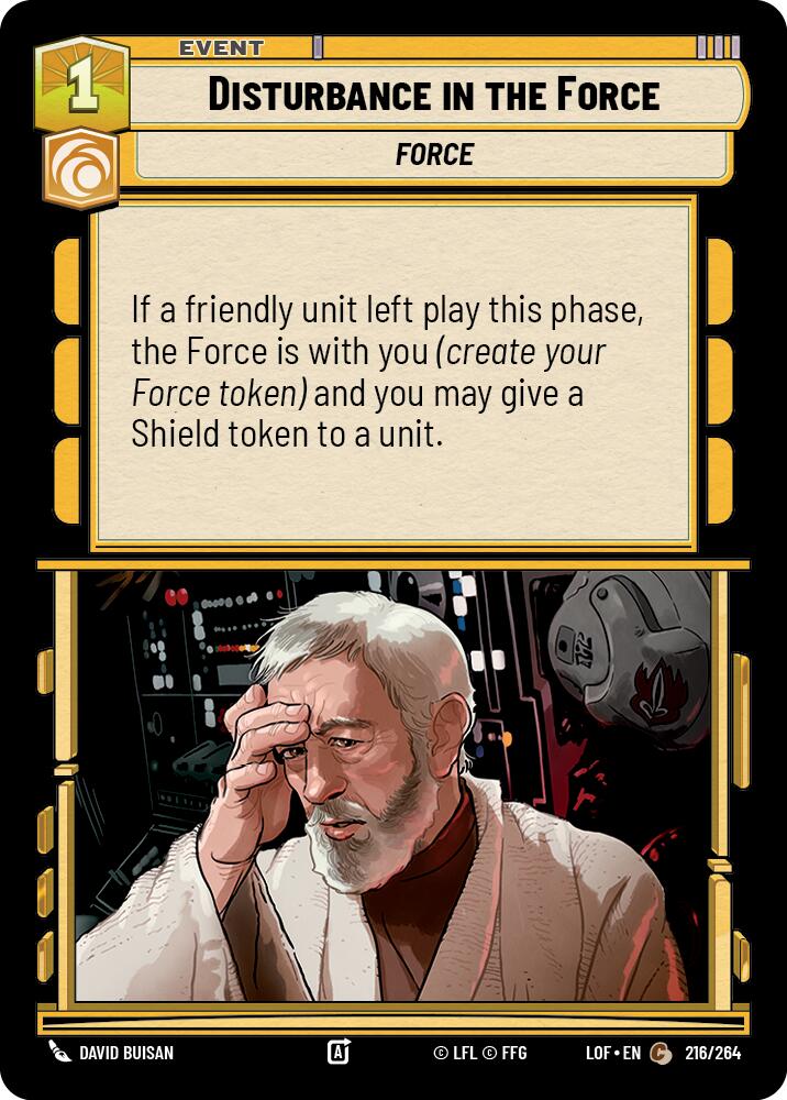 Disturbance in the Force (216/264) (216/264) [Legends of the Force] | Galactic Gamez