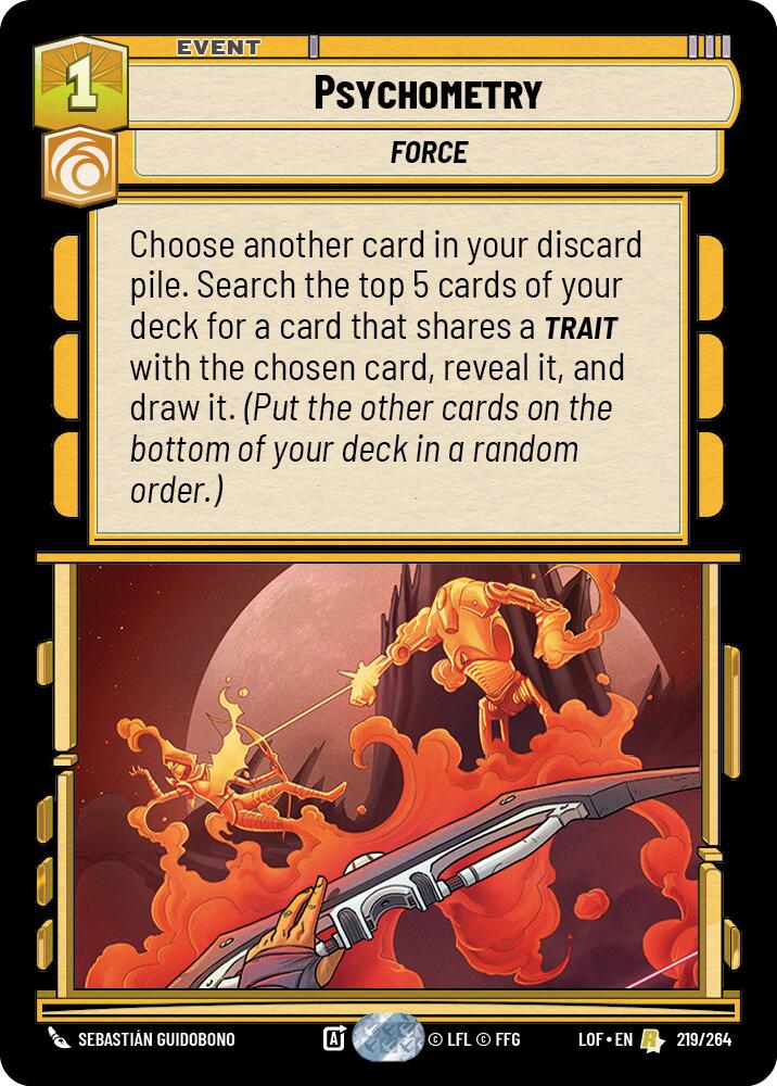 Psychometry (219/264) (219/264) [Legends of the Force] | Galactic Gamez